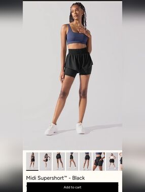 POPFLEX Black Midi Shorts